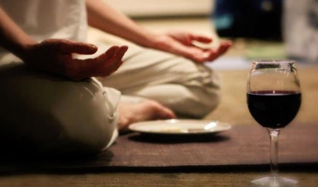 Meditative drinking - mindful - in the moment. Buy wine online